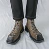 Men All Season Boots Leather Casual Fashion Outdoor Street Durable Non Slip Comfortable Wear For Daily Use