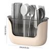 3 Fächer Utensilienhalter 3 Fächer Organizer Caddy Box Zum Kochen Transparent Besteck Silberwaren Organizer Behälter Halter