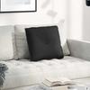 Back Cushion Black 50 X 19 X 45 Cm Fabric