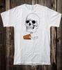 Retro Tattoo T-Shirt Vtg Kunst Totenkopf Biker Chopper Hot Rod Totenkopf Würfel