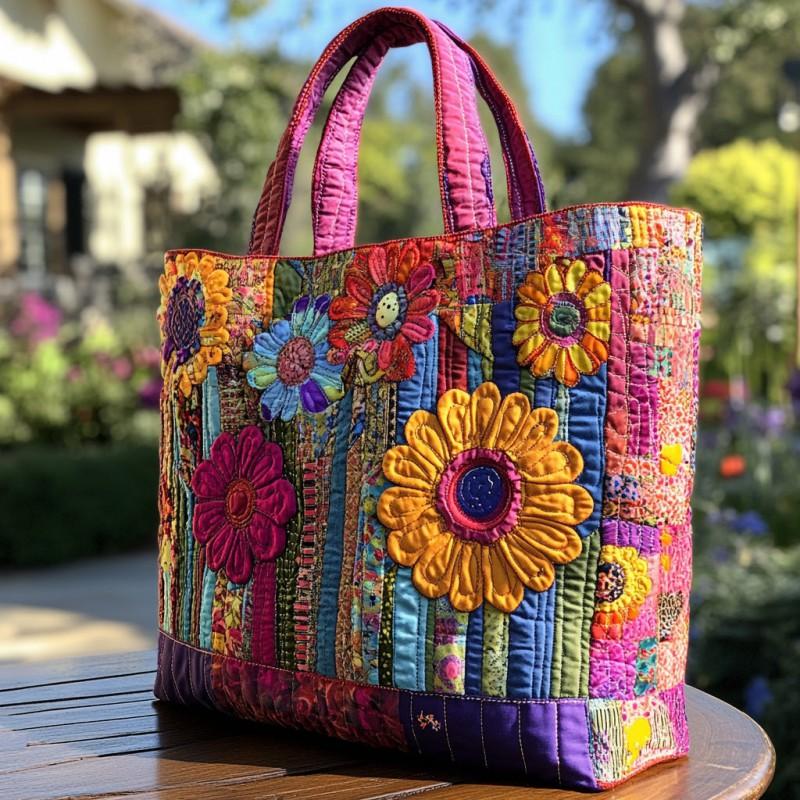 TEMU Womens Fashion Printed Tote Shoulder Bag 600D Oxford Cloth