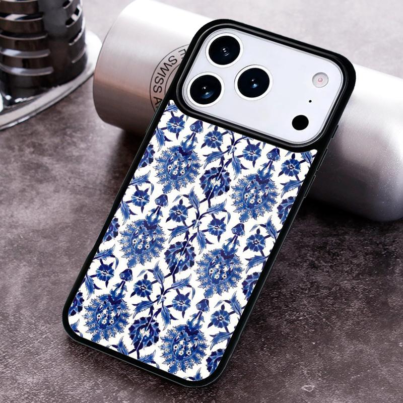 Blue And White Porcelain soft Phone Case For iPhone 17 16 15 14 13 12 11 Pro Max Plus 17Air Soft Silicone Cover