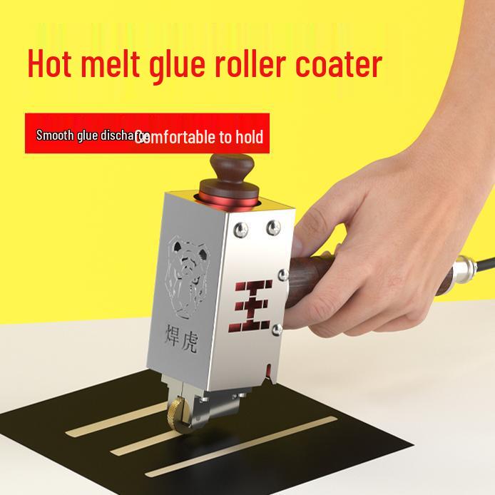 

Compact Hand-Push Hot Melt Glue Roller Applicator for Paper Boxes 1kg bulk high-viscosity granules