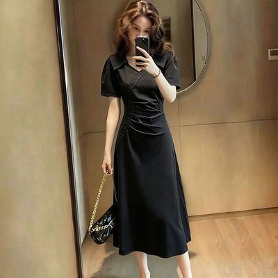 New Design Niche Dress Summer Pear-shaped Body Skirt Fat Mm Belly and Thin Spice Girl Skirt