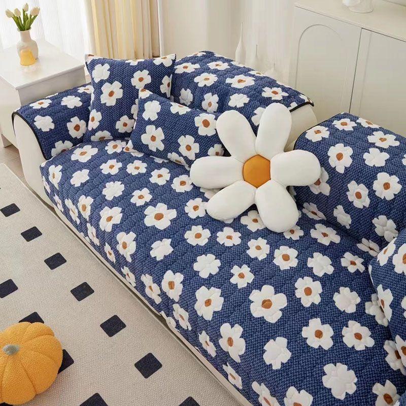 Winter Milk Plush Sofa Cushion Wholesale Anti Slip Plush Cushion Nordic Ins Style Thickened Sofa Cover Sofa Couch  Cubre Sofa