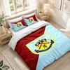 Set Biancheria da Letto 1 Copripiumino 2 Federe Stampa Calcio Burnley Decorazione Camera da Letto Casa
