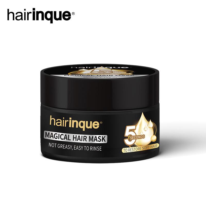Hairinque 50 ml Magická maska ​​na vlasy Hĺbková opravná maska ​​na vlasy Výživa a jemný kondicionér Zlepšenie krepovatenia Opravuje poškodenie vlasov Obnovuje hebkú starostlivosť o vlasy