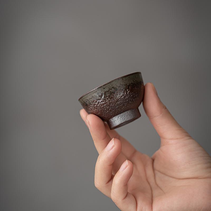 Raw Ore Coarse Pottery Tea Cup Hospitality Cup Clear Water Firewood Household Small Tea Cup Personal Special Cup