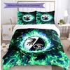 Set Lenzuola Stampato 3 Pezzi SC Freiburg FC Copripiumino Traspirante con Federe Biancheria da Letto Decorativa per Camera da Letto Casa