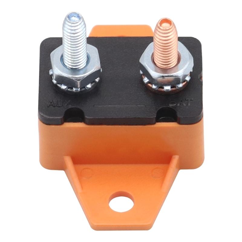 2Pieces 40A Resetable Circuit Breakers 6-28V Circuit Breaker with Cover Studs Bolt Waterproof Design