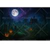 Fundo de Halloween Noite de Terror Lua Cheia Abóbora Caveira Castelo Cemitério Festa de Halloween Adultos Crianças Decoração de Fundo Personalizado