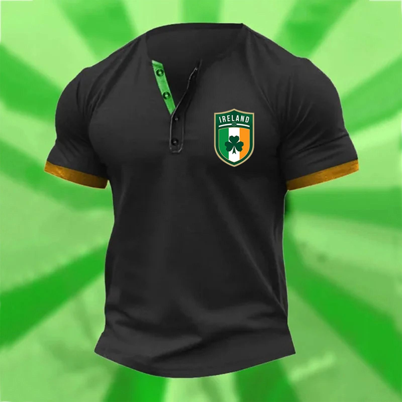 

Мужская мода повседневная рубашка с воротником-молнией и длинными рукавами C Lover St. Пуловер с принтом Патрика L чёрный