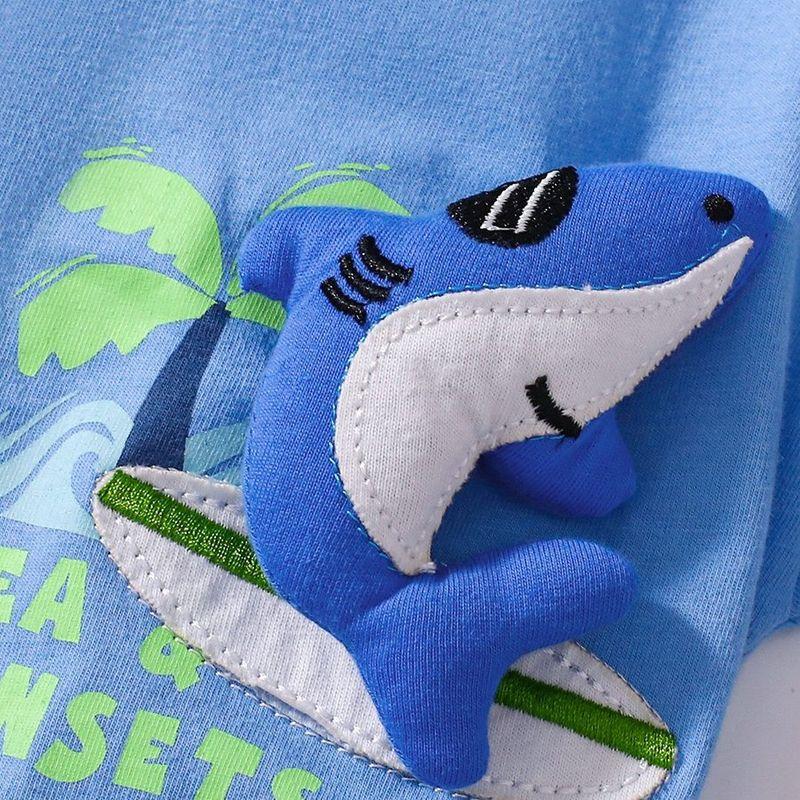 Foreign Trade Boys and Girls Short sleeve T-shirt 2025 New Pure Cotton Top Fried Street Pu Shuai Boys and Girls Summer Clothing Children Clothes 3