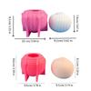 Sphere Candle Stand Molds Striped Sphere Candlestick Molds for Making Candlestick Tealight Holder Room Decorations