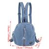 Soft Denim Denim Backpack Vintage Washed Multi Purpose Crossbody Bag Lightweight Versatile Travel Mini Purse Outdoor Travel