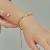 18K Gold Plated Silver Bracelet for Women - High-End, Fade-Resistant, New 2024 Design