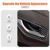 ABS Carbon Style Car Interior Door Bowl Trim For Hyundai Santa Cruz Tucson +