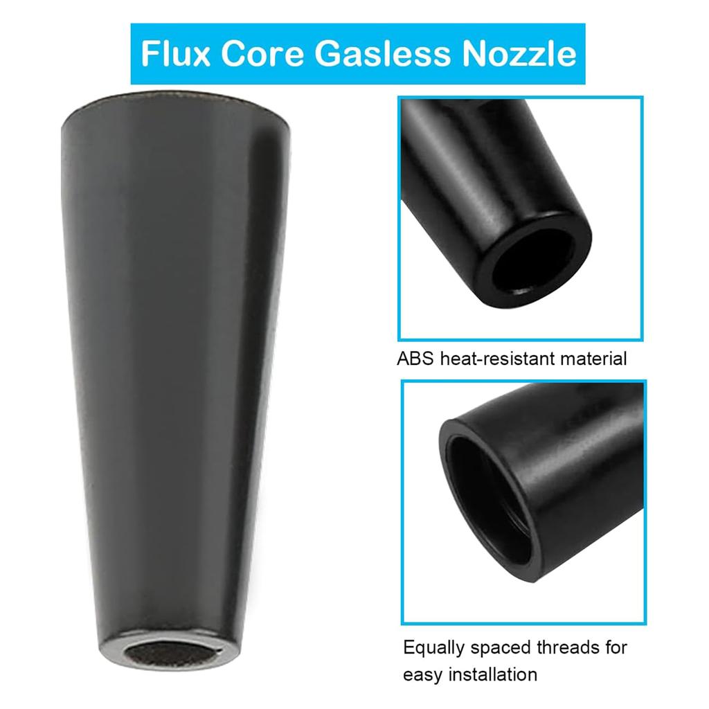 Flux Cores Gasless Nozzle Tips Kit Flux Cores Welder Mig Welder Flux Welder Contact Tips Gasless Nozzle Gas Diffusers