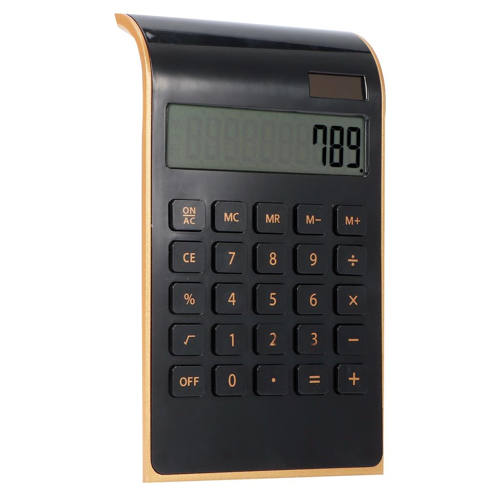 Portable 10 Digits Calculator Ultra Thin Solar Power Calculator for Home Office Business LCD Display