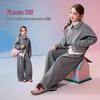 ASK JUNIOR Girls' Two-Piece Set: Lapel Jacket and Wide-Leg Culottes