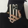 Instagram Retro Stripe Simplicity Phone Case for iPhone 17 16 15 14 13 12 11 Air Pro Max X XS 7 8 Plus Glossy Film Hard PC Cover