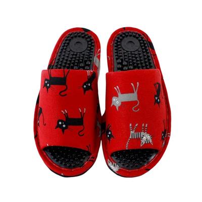 Catland Health Slippers, Made In Japan, Cat Health Sandals, Health Slippers (Red)