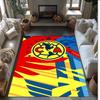 Club América Printed Flannel Area Rug Non Slip Soft Polyester Floor Carpet Indoor Decor Mat for Bedroom Living Room Sofa