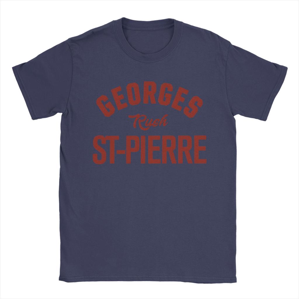 Men Georges St Pierre T Shirts  Pure Cotton Clothing Funny Short Sleeve Round Neck Tee Shirt Gift Idea TShirt
