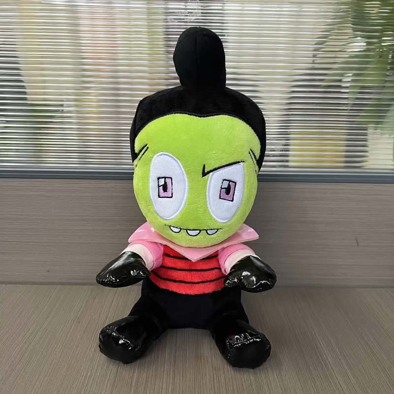 28cm Green Alien Plush Toy With 3D Eyes Soft Stuffed Animal Doll Cute Collectible Figure Christmas Gift For Kids