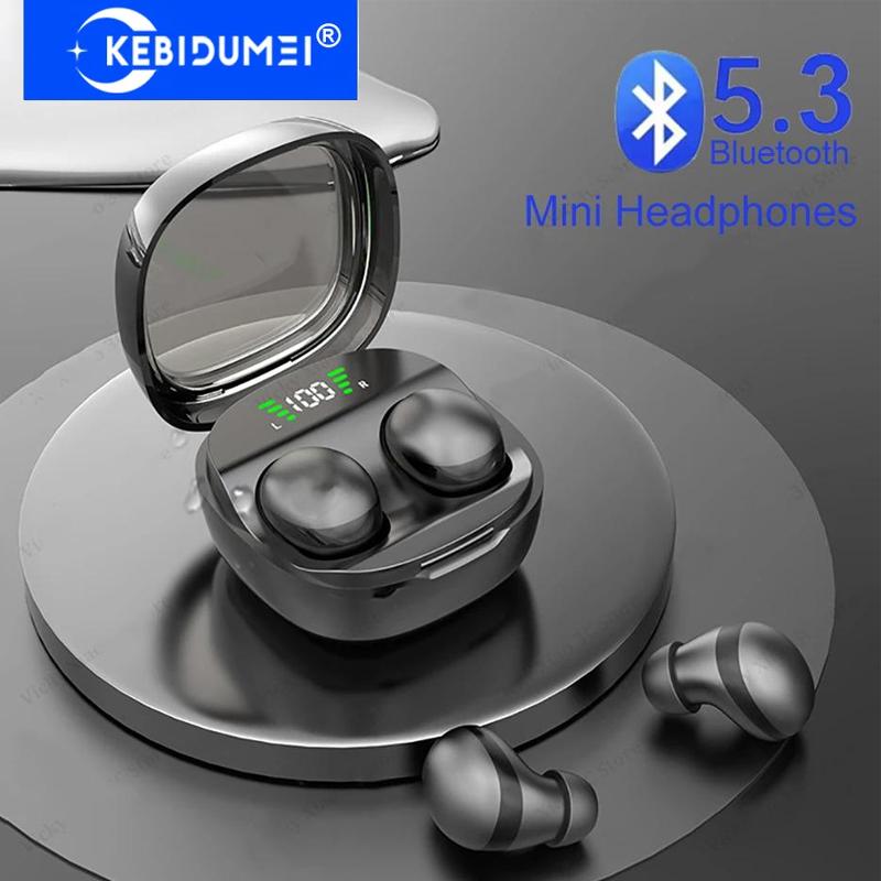 Mini Unsichtbare Schlaf-Ohrhörer Drahtlose Bluetooth 5.3 Kopfhörer HiFi Stereo Kopfhörer Rauschunterdrückung Headsets für Xiaomi Huawei