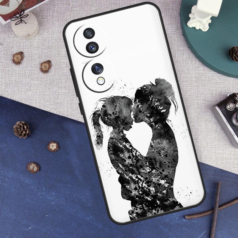 Super Mom Love Kid Case For Honor Magic 8 Pro 6 5 7 Lite Cover For Honor 200 400 90 70 50 X8a X8b X9a X9b X9c