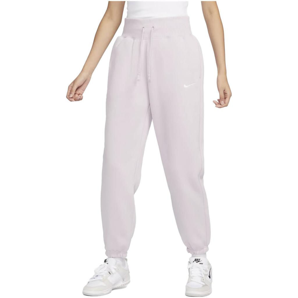 Nike Solid Color Drawstring Casual Loose Fleece-Lined Knit Joggers Women Bottoms Pink DQ5888-019