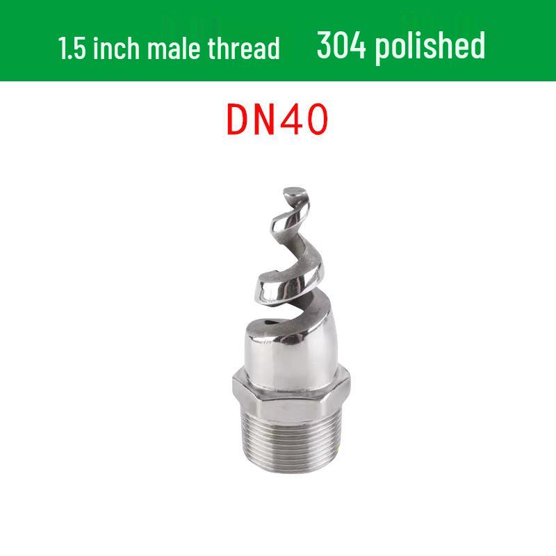 Stainless Steel Anti-Clog Spiral Spray Nozzle for Cooling Tower & Fire Protection