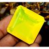 Yellow Opal Square Cut 50+ Ct Stunning Certified Loose Gemstone
