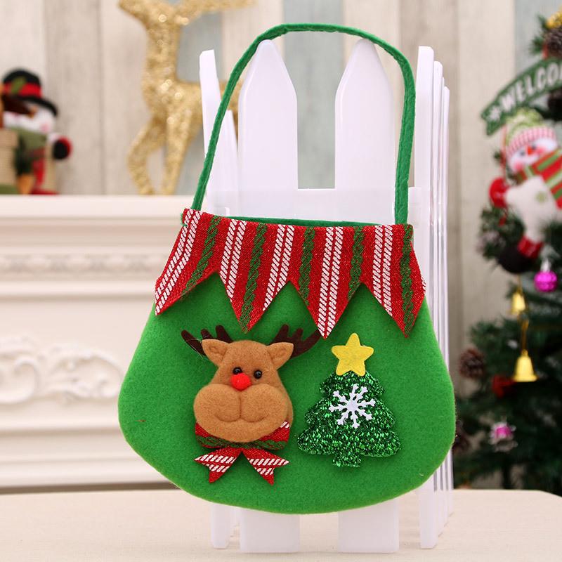 

Apple And Christmas Candy Gift Bags With Durable Non Woven Material Events For Reindeer