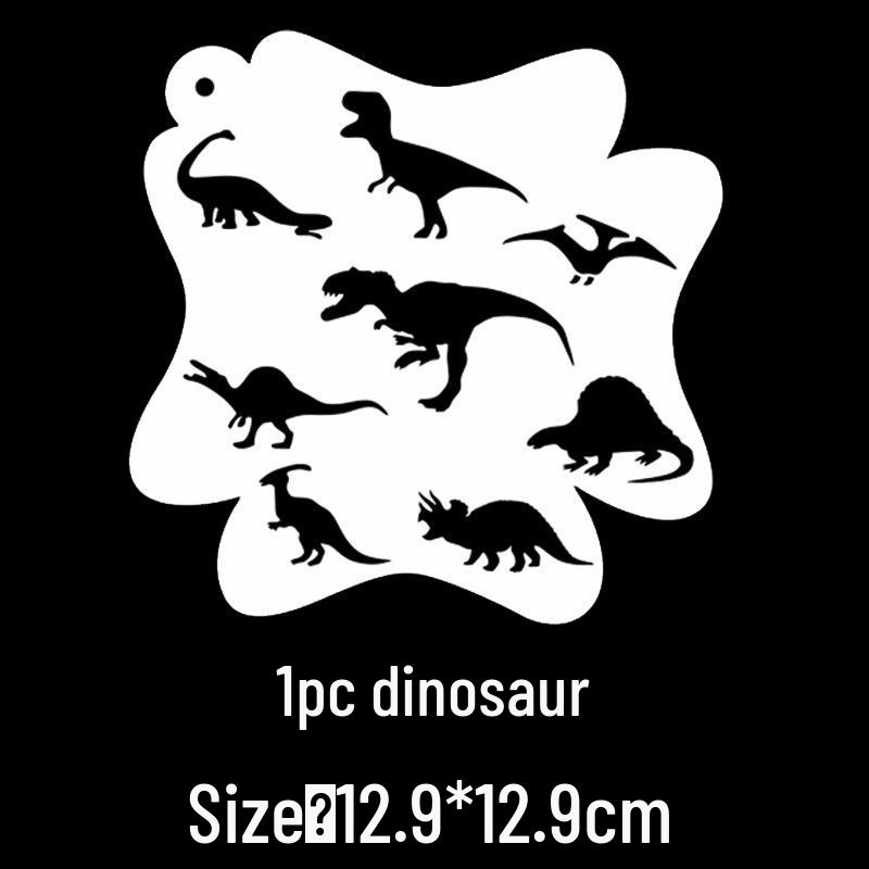 Kit di Stencil per Pittura Facciale Animale per Bambini per Trucco da Palco Fai-da-Te e Graffiti