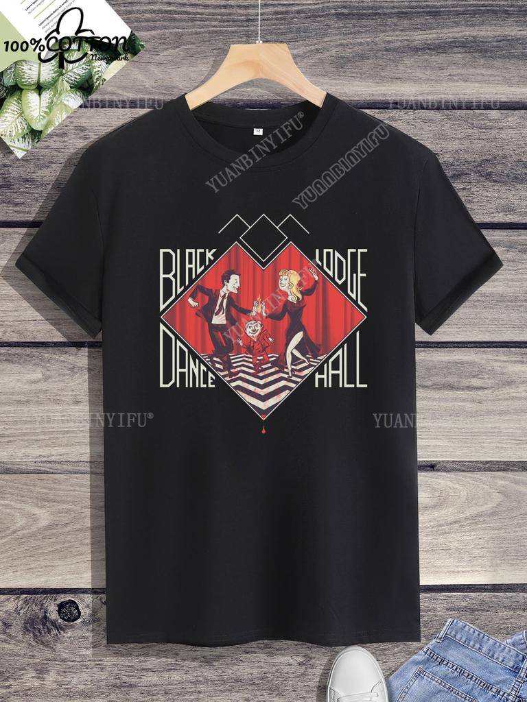 Leisure Classic Film TWIN PEAKS Printed Cotton T-shirt Top Unisex Short Sleeve Short-sleev O-neck Streetwear S-6XL