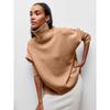 Casual Solid Women Thick Knitted Turtleneck Sweater Elegant Long Sleeve Basic Tops Pullover Jumpers for Autumn Winter