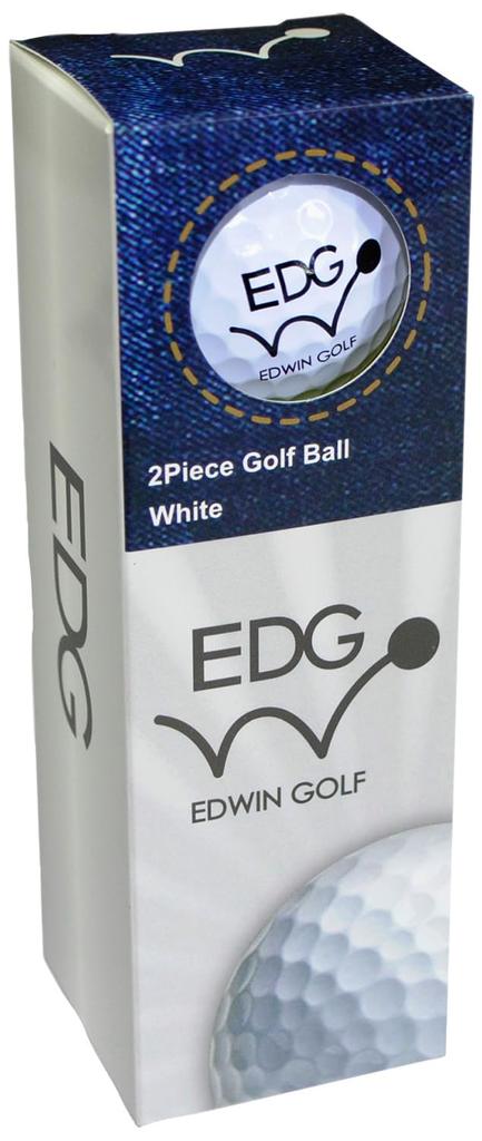 Edwin Golf Golf 1 Dozen Balls, (12 Balls), White, EDBA-3775