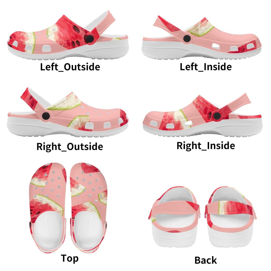 Graphic Printed EVA Clogs Women Men Flexible Lightweight Slip On Summer Sandals Casual Shoes Soft Footwear Easy Daily Wear