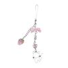 Elegant Beaded Keychain Acrylic Alloy Phone Charm Colorful Keyring Unique Bag Charm Fashionable Key Chain Accessory