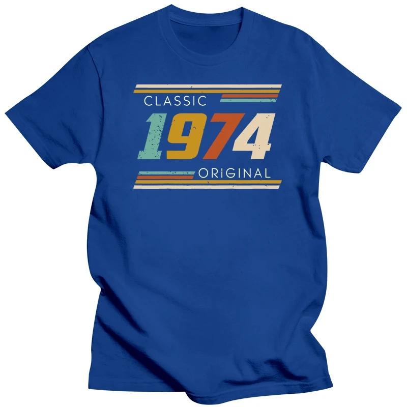 

Класичні оригінальні подарунки на день народження 1974 року 50 років 50-й подарунок на день народження Футболки Смішні футболки Футболки з коротким рукавом Одяг з круглим вирізом 4XL