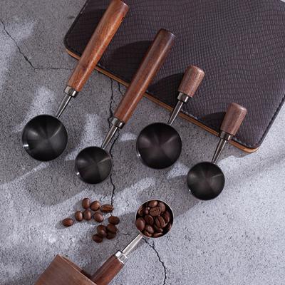Kaffee-Messlöffel mit Holzgriff, lebensmittelecht, BPA-frei, hochwertiger Kaffee- und Teelöffel, Küchenzubehör