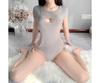 Sex Sweater Knitted Japanese Underwear Sexy Big Halter Strap Open Chest One-piece Pajamas Hot Passion Suit