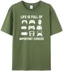 Life is Full of Important Choices Video Funny T Shirt Games Gamer Player Tops Tees for Men Clothes