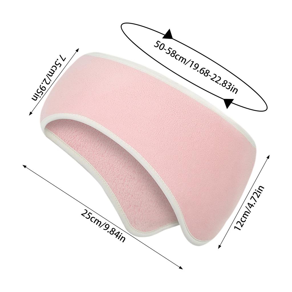 Lightweight Winter Fleece Thermal Ear Band Covers Warmer Plush Headband For Running Cycling Anti-cold Windproof Outdoor Sports