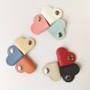 5/10Pcs Heart-Shaped Faux Leather Headphone Cable Winder, Data Cable Organizer, Cable Management Clip, Heart-Shaped Cable Winder