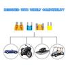 4 Types Mini Fuse Tap,12V Add-a-Circuit Adapter and Fuse Kit - F use Holder with MICRO2 Mini ATC ATS Low Profile Taps dapter for Cars Trucks Boats (4
