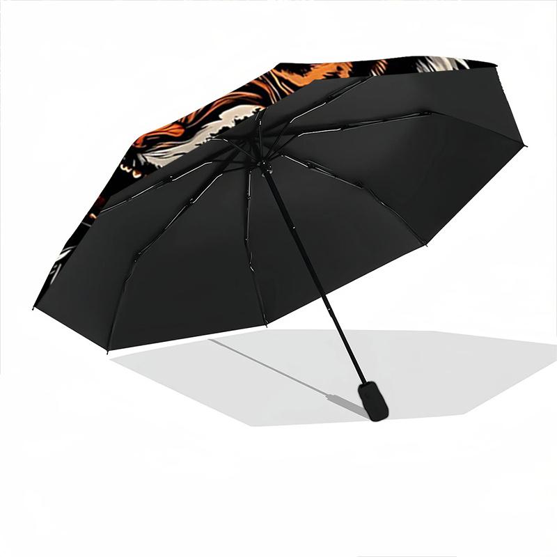 1pc Roaring Tiger Automatic Opening and Closing Umbrella - Small Umbrella Suitable for Various Occasions W079