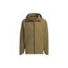 Alphabet Print Sports Hooded Casual Jacket Men Outerwear Green IC1968